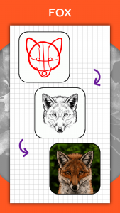 اسکرین شات 4 برنامه How to draw animals by steps