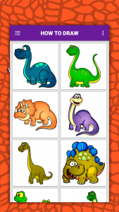 اسکرین شات برنامه How to draw cute dinosaurs ste 3