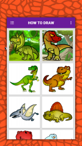 اسکرین شات برنامه How to draw cute dinosaurs ste 2