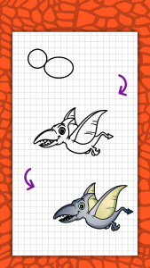 اسکرین شات 8 برنامه How to draw cute dinosaurs ste