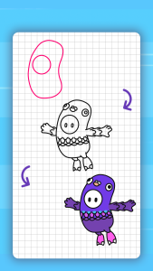 اسکرین شات 5 برنامه How to draw cute characters