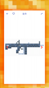 اسکرین شات 5 برنامه How to draw pixel weapons