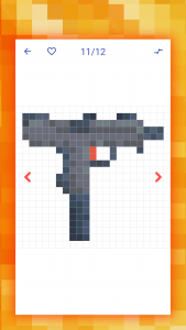 اسکرین شات برنامه How to draw pixel weapons 4