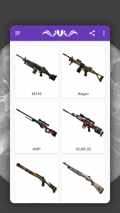 اسکرین شات 4 برنامه How to draw weapons. Skins