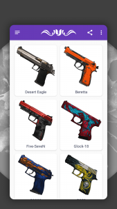 اسکرین شات 5 برنامه How to draw weapons. Skins