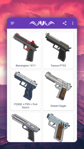 اسکرین شات 4 برنامه How to draw game weapons