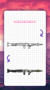 اسکرین شات برنامه How to draw game weapons 7