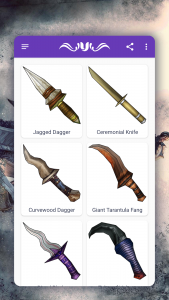 اسکرین شات 3 برنامه How to draw weapons. Daggers