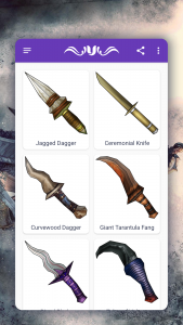 اسکرین شات برنامه How to draw weapons. Daggers 3