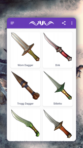 اسکرین شات برنامه How to draw weapons. Daggers 2