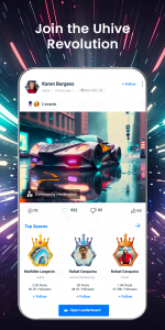 اسکرین شات 5 برنامه Uhive: AI-Powered Social