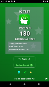 اسکرین شات برنامه IQ Test 7