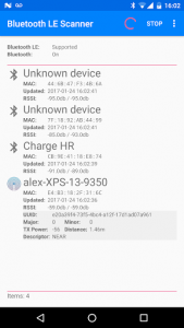 اسکرین شات برنامه Bluetooth LE Scanner 1
