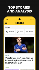 اسکرین شات برنامه BBC Sport - News & Live Scores 3