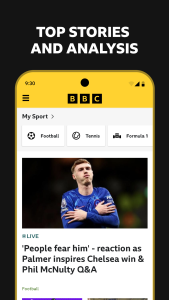 اسکرین شات 3 برنامه BBC Sport - News & Live Scores