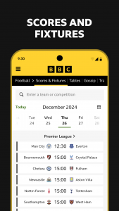 اسکرین شات برنامه BBC Sport - News & Live Scores 5