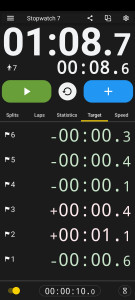 اسکرین شات برنامه Talking stopwatch multi timer 5