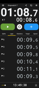 اسکرین شات برنامه Talking stopwatch multi timer 3