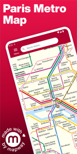 اسکرین شات برنامه Paris Metro – Map and Routes 1