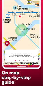 اسکرین شات برنامه Paris Metro – Map and Routes 3