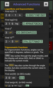 اسکرین شات 5 برنامه RealCalc Scientific Calculator