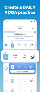 اسکرین شات برنامه 5 Minute Yoga 1