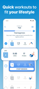 اسکرین شات 1 برنامه 5 Minute Yoga