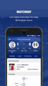 اسکرین شات برنامه Birmingham City FC 1