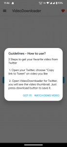 اسکرین شات برنامه Video Downloader for Twitter 6