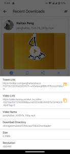 اسکرین شات برنامه Video Downloader for Twitter 4
