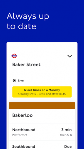 اسکرین شات برنامه TfL Go: Live Tube, Bus & Rail 5