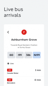 اسکرین شات برنامه TfL Go: Live Tube, Bus & Rail 6