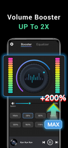 اسکرین شات برنامه Volume Booster: Sound+ Speaker 1