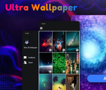 اسکرین شات برنامه Ultra 3D Wallpaper 1
