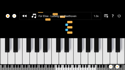 اسکرین شات 4 برنامه Mini Piano Lite