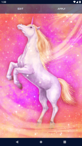 اسکرین شات برنامه Unicorn Fantasy Live Wallpaper 6