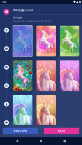 اسکرین شات برنامه Unicorn Fantasy Live Wallpaper 1