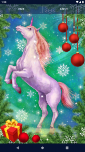 اسکرین شات برنامه Unicorn Fantasy Live Wallpaper 4