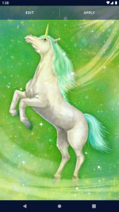 اسکرین شات برنامه Unicorn Fantasy Live Wallpaper 8