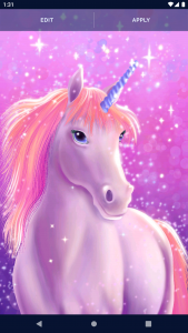 اسکرین شات برنامه Unicorn Fantasy Live Wallpaper 7