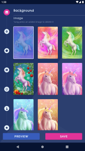 اسکرین شات 1 برنامه Unicorn Fantasy Live Wallpaper