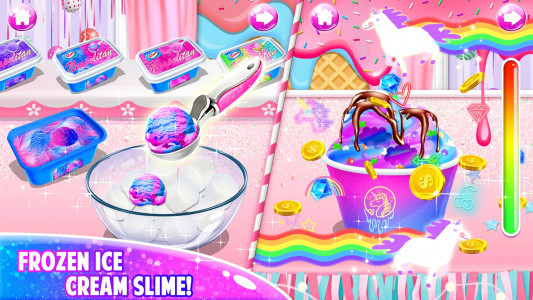 اسکرین شات برنامه Unicorn Chef Edible Slime Game 2