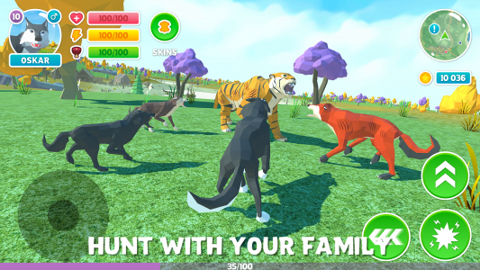 اسکرین شات بازی Wolf Family Simulator 1