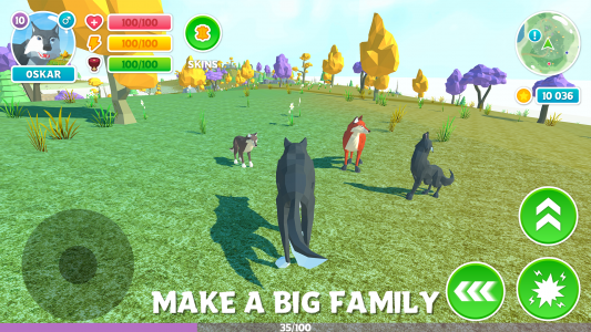 اسکرین شات بازی Wolf Family Simulator 3