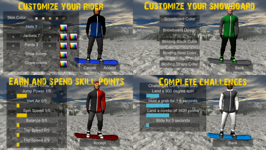اسکرین شات بازی Snowboard Freestyle Mountain 4