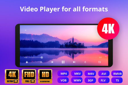 اسکرین شات 1 برنامه Video Player All Format