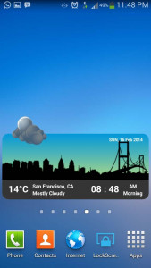 اسکرین شات برنامه Metro Clock & Weather 2