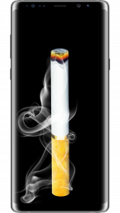 اسکرین شات برنامه Simulator of smoking a cigaret 1