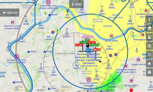 اسکرین شات برنامه AvNav: Aviation Maps, w/Wx, Traffic and Terrain 1
