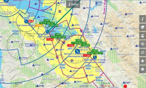 اسکرین شات برنامه AvNav: Aviation Maps, w/Wx, Traffic and Terrain 7